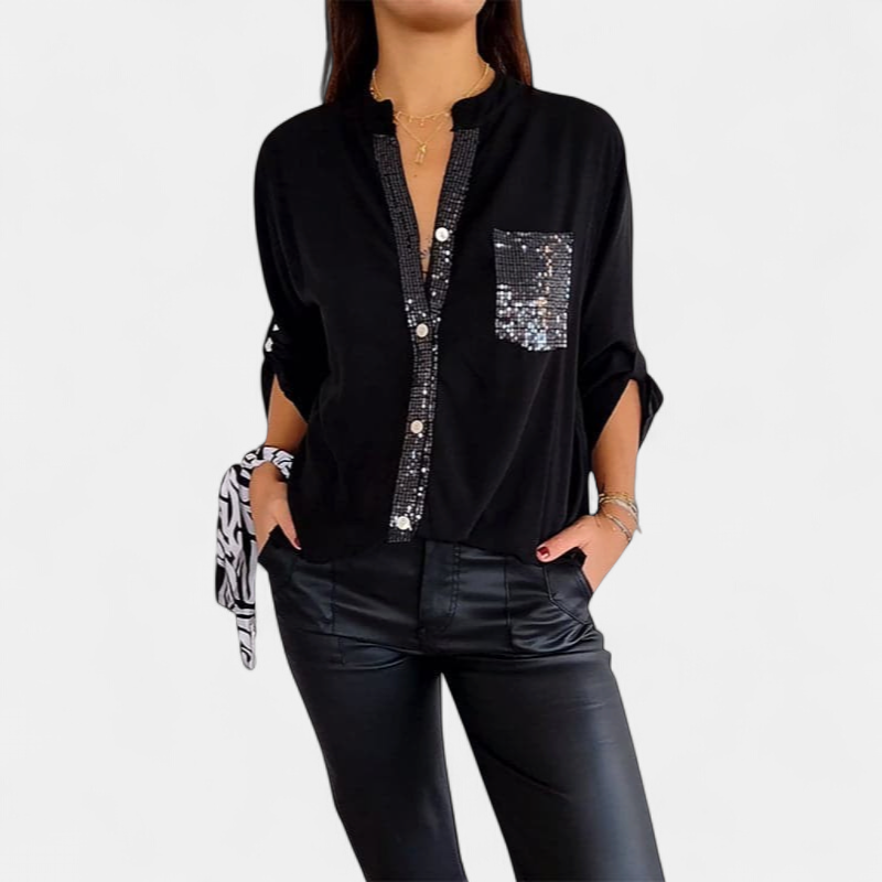 DANICA | Sequin Detailed Blouse