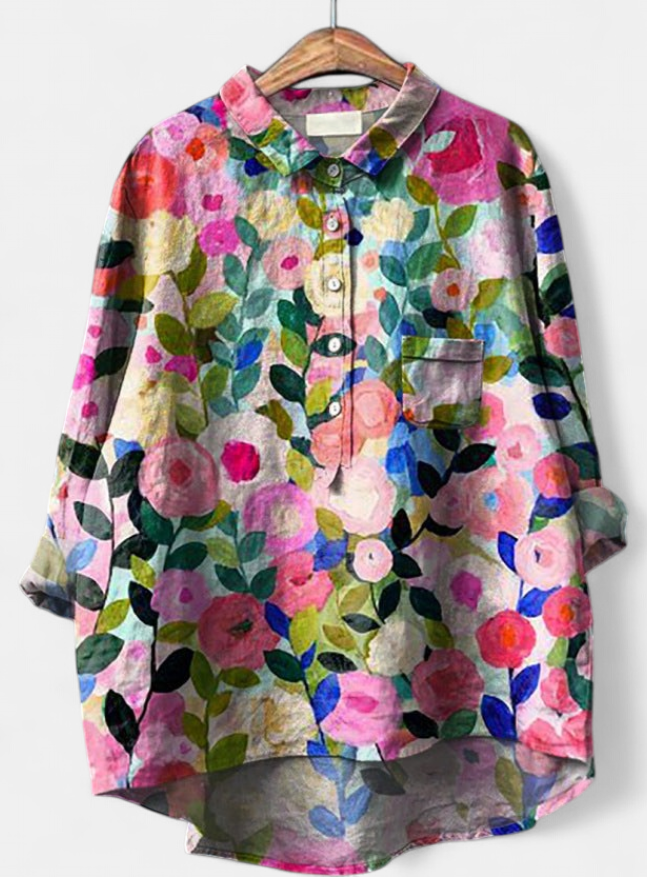 CAITLIN | Classic Floral Blouse