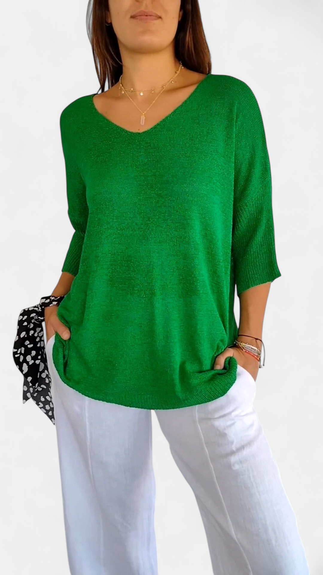 LAUREN | Casual V-Neck Top
