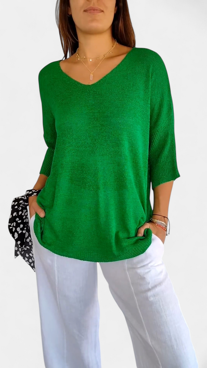 LAUREN | Casual V-Neck Top
