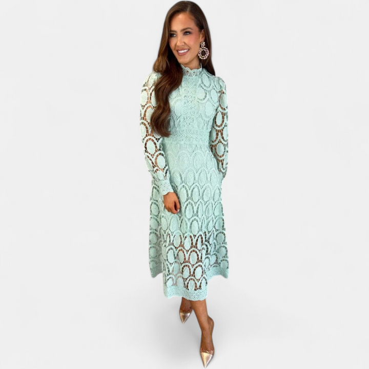 NOA | Delicate Lace Midi Dress