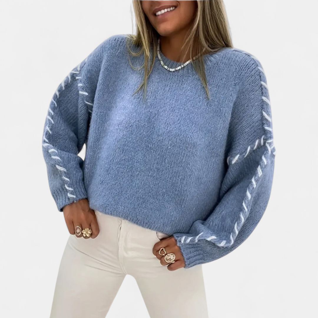 XANADU | Comfy Long Sleeve Round Neck Sweater