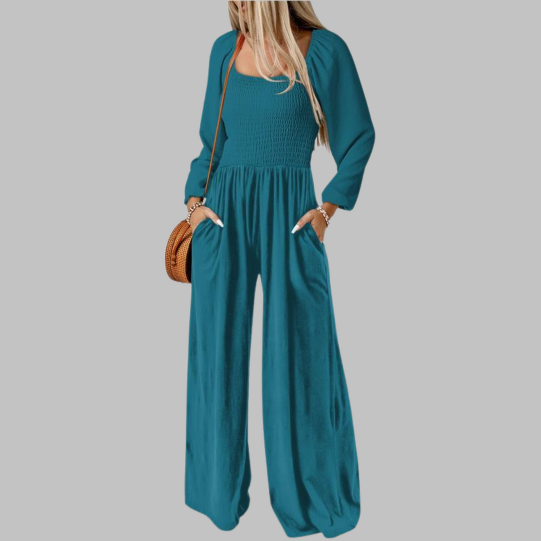KISHA | Chic Loose Overall Wide Leg Jumpsuit