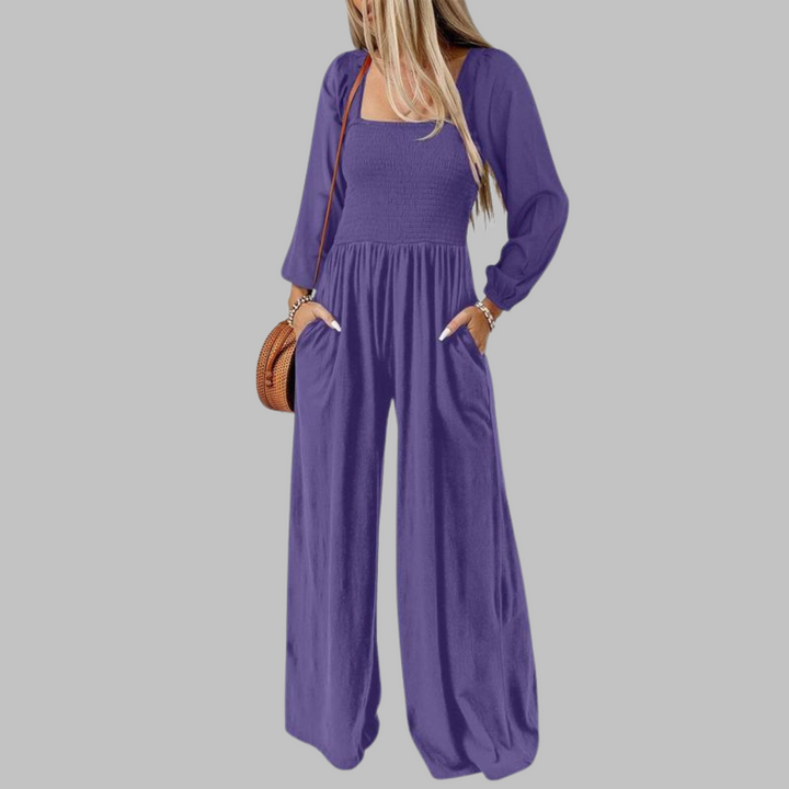 KISHA | Chic Loose Overall Wide Leg Jumpsuit