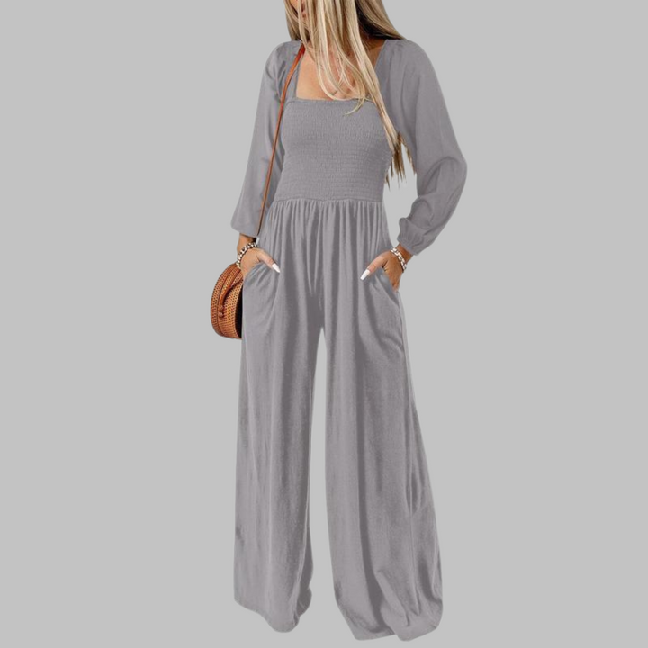 KISHA | Chic Loose Overall Wide Leg Jumpsuit