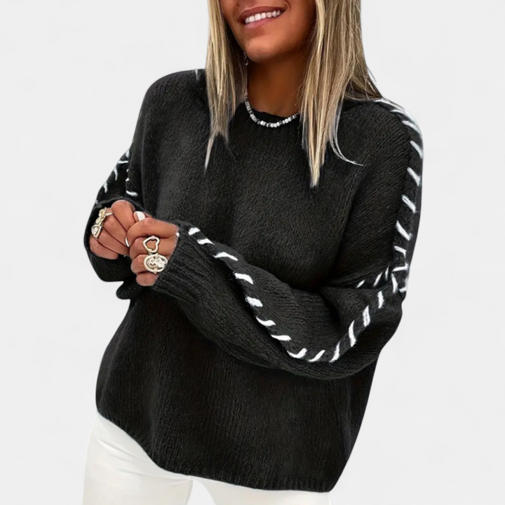 XANADU | Comfy Long Sleeve Round Neck Sweater