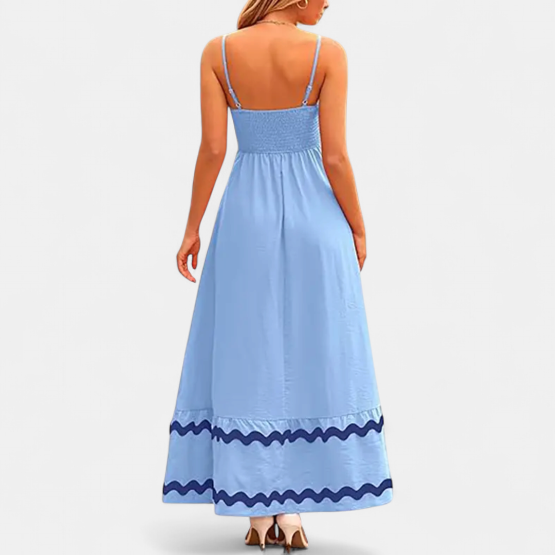 SERENA | Ruffled Flowy Sleeveless Maxi Dress