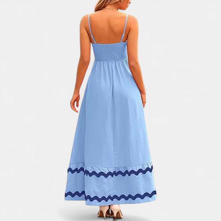 SERENA | Ruffled Flowy Sleeveless Maxi Dress