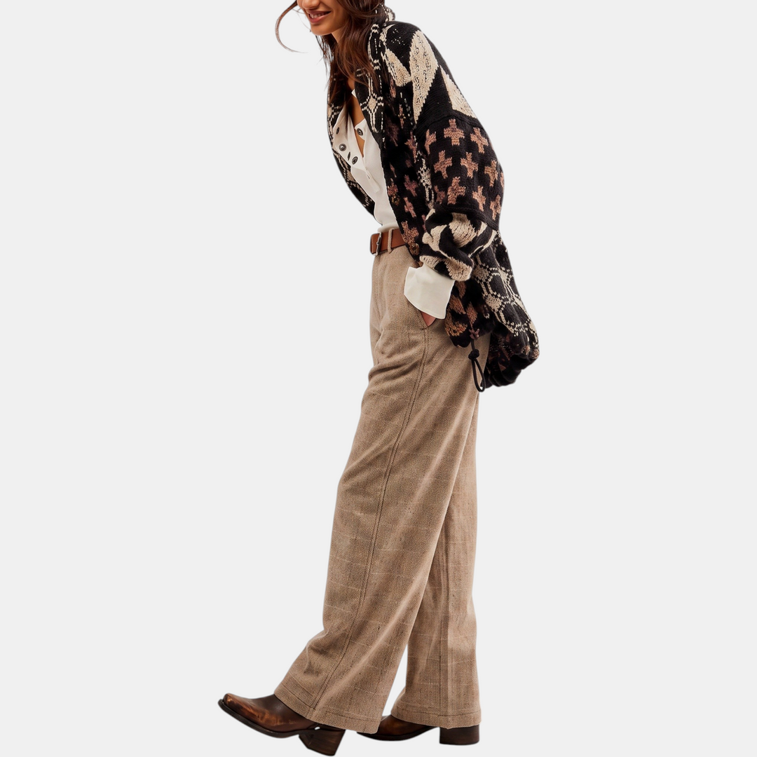 Women's Button Front Balloon Sleeve Oversized Cardigan Sweater