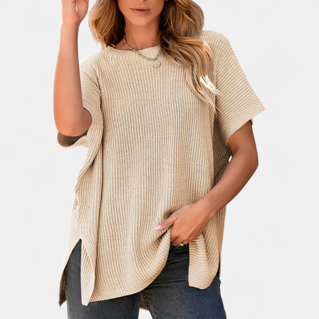 JOELLE™ – Relaxed Knit Pullover Tee