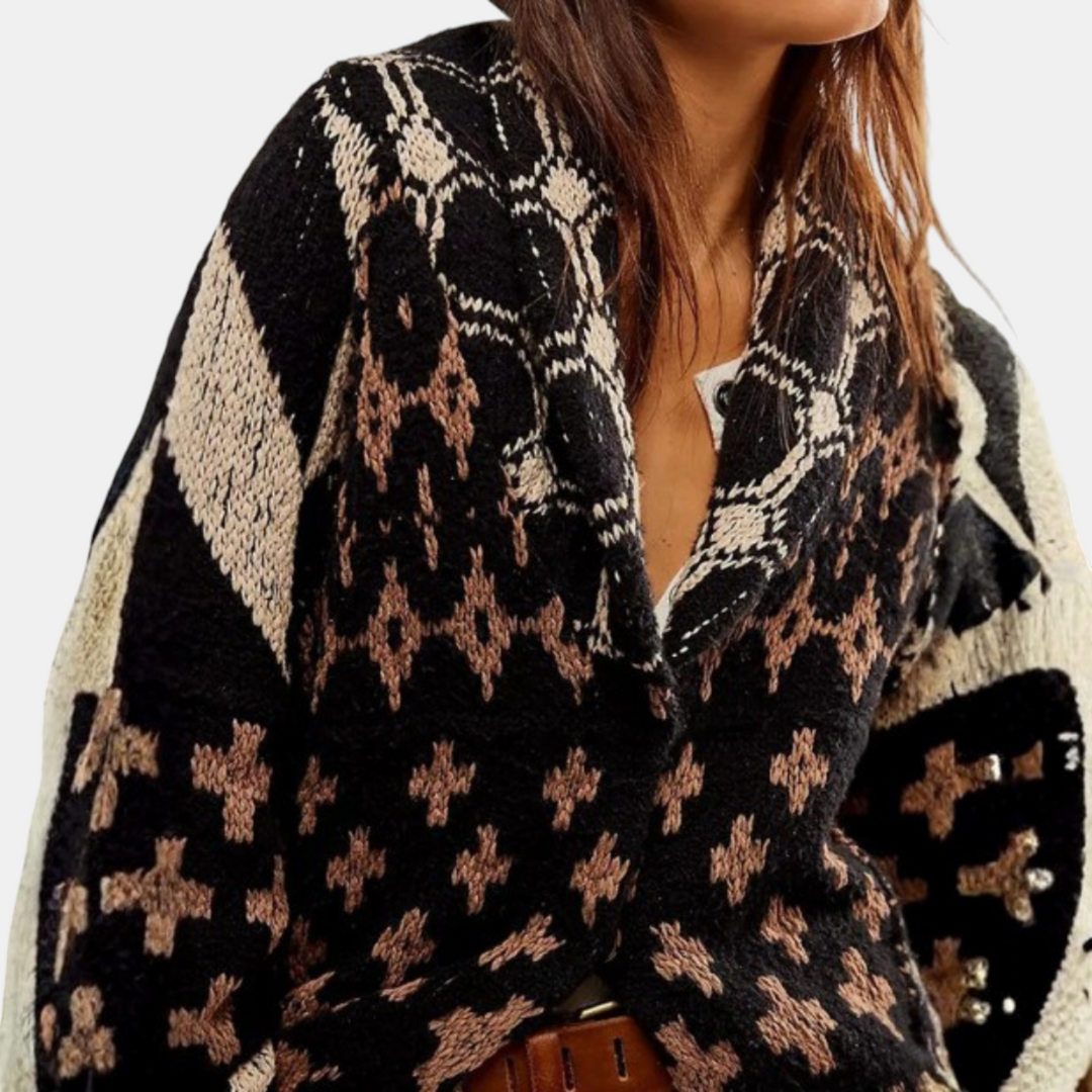 Women's Oversized Button Front Knit Cardigan Sweater