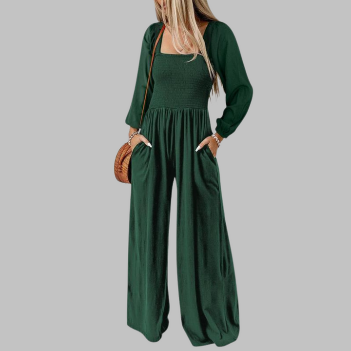 KISHA | Chic Loose Overall Wide Leg Jumpsuit
