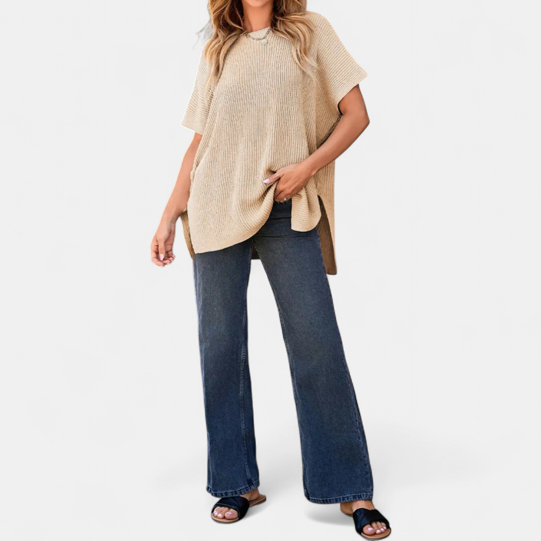 JOELLE™ – Relaxed Knit Pullover Tee