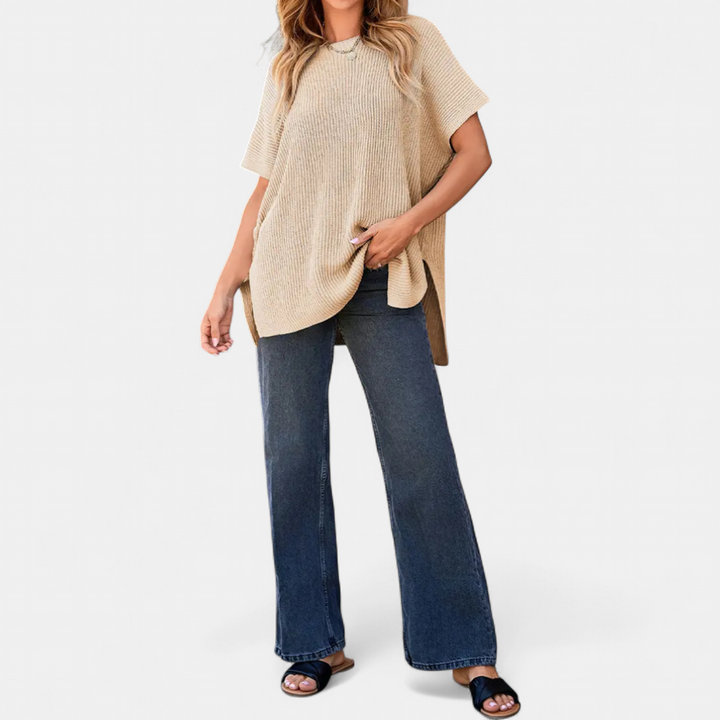 JOELLE™ – Relaxed Knit Pullover Tee