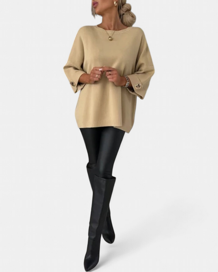 LOTTIE | Cosy Buttoned Pullover