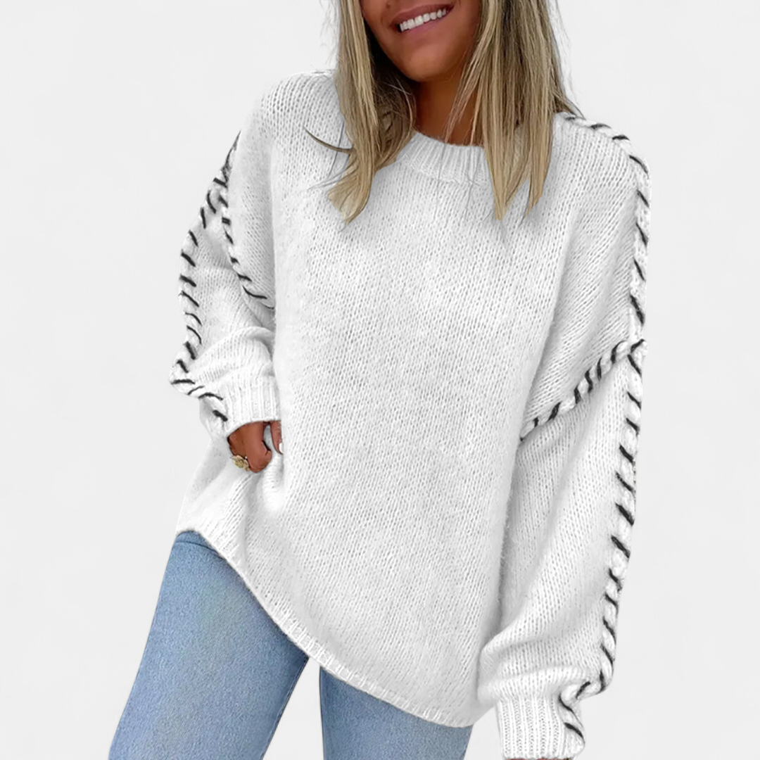 XANADU | Comfy Long Sleeve Round Neck Sweater
