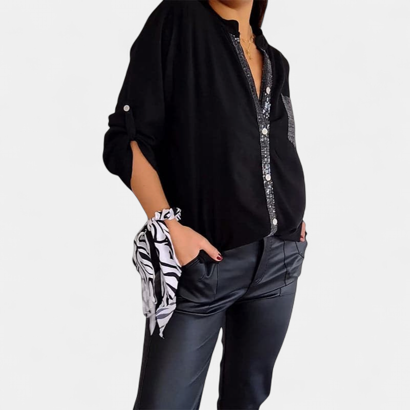 DANICA | Sequin Detailed Blouse