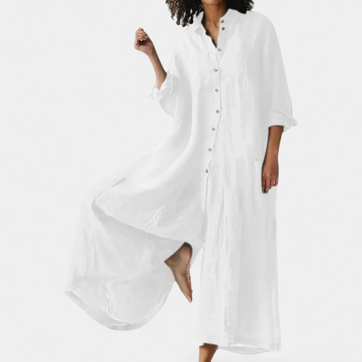 WYNNE | Relaxed Linen Wide-Leg Jumpsuit
