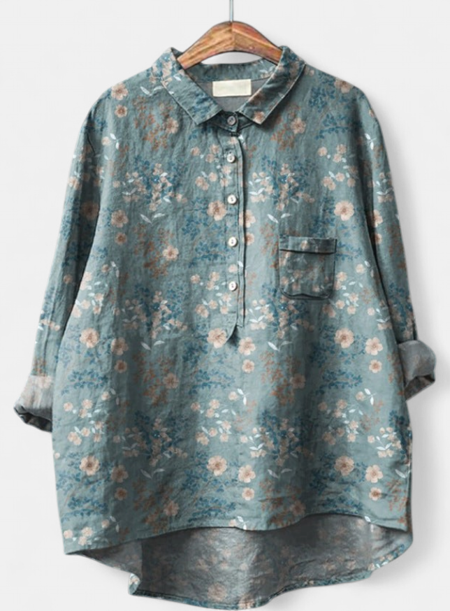 CAITLIN | Classic Floral Blouse