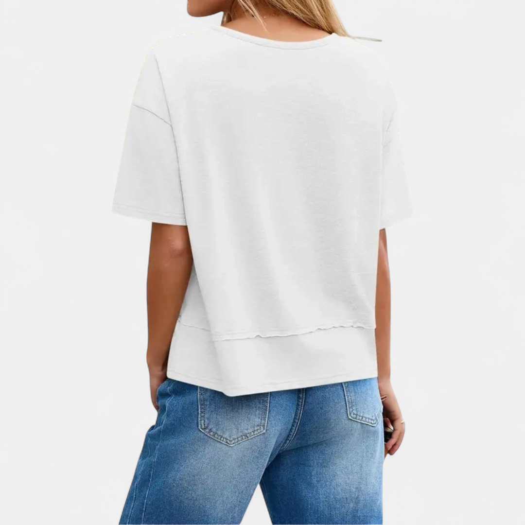 WINONA | Breezy V-Neck Loose Tee