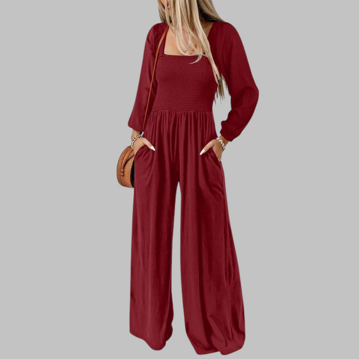 KISHA | Chic Loose Overall Wide Leg Jumpsuit