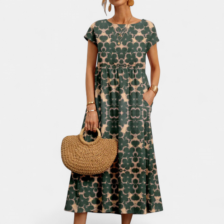 FLORENE | Breezy Floral Midi Dress