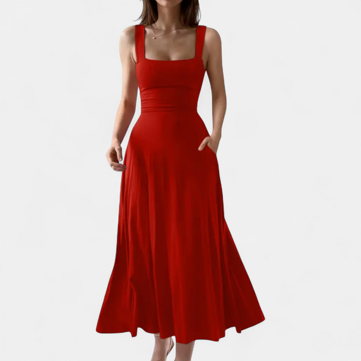 NADETTE | Flowy Tie-Back Sleeveless Dress