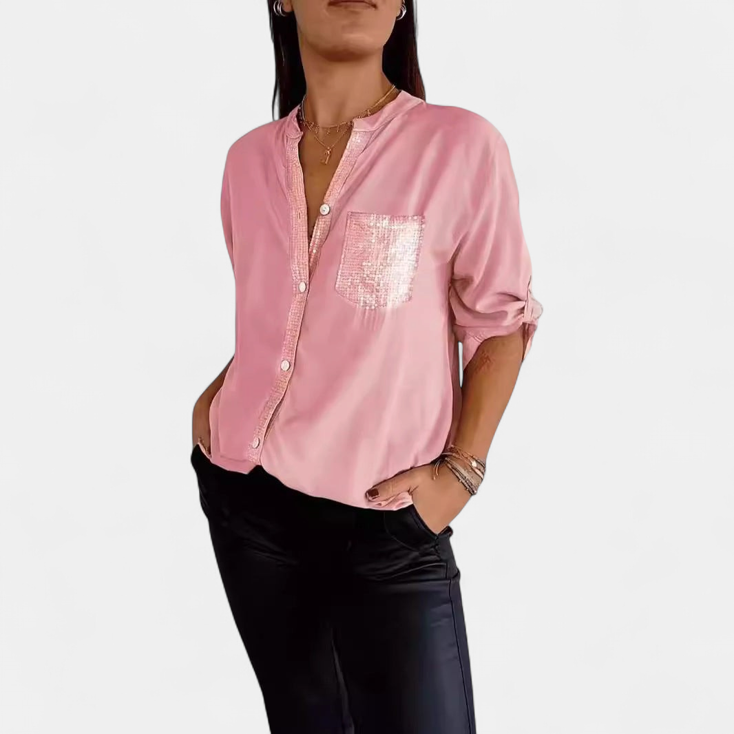 DANICA | Sequin Detailed Blouse