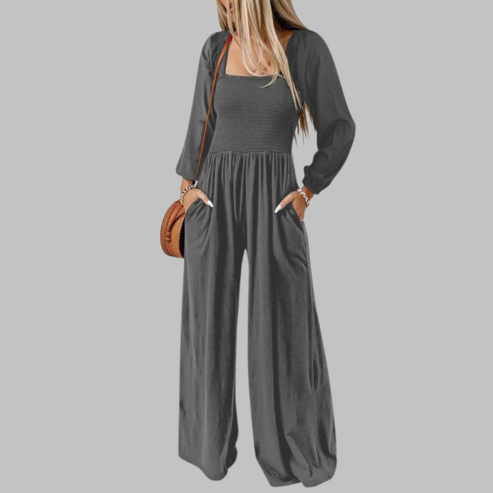 KISHA | Chic Loose Overall Wide Leg Jumpsuit