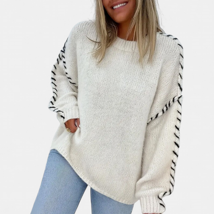 XANADU | Comfy Long Sleeve Round Neck Sweater