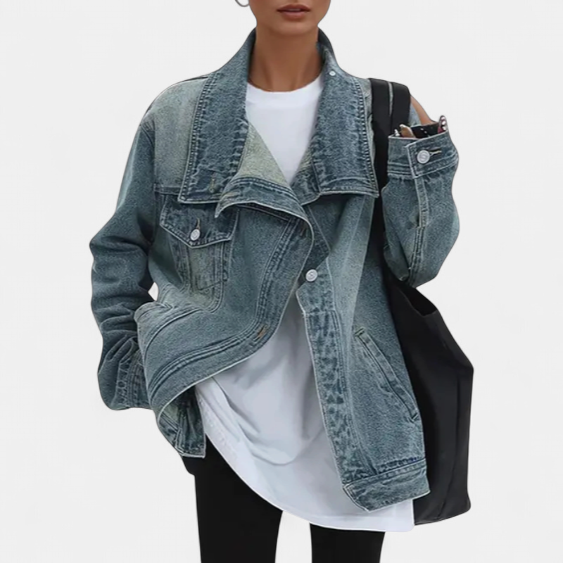 SARAH | Street Style Trendy Asymmetric Button Jacket