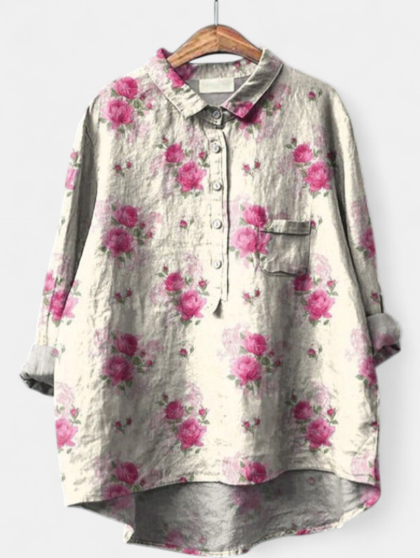 CAITLIN | Classic Floral Blouse