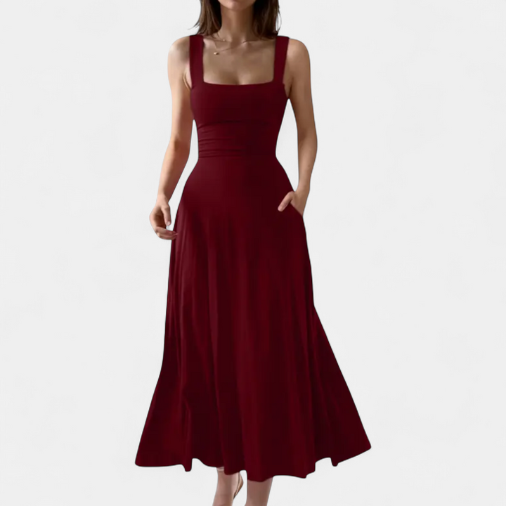 NADETTE | Flowy Tie-Back Sleeveless Dress
