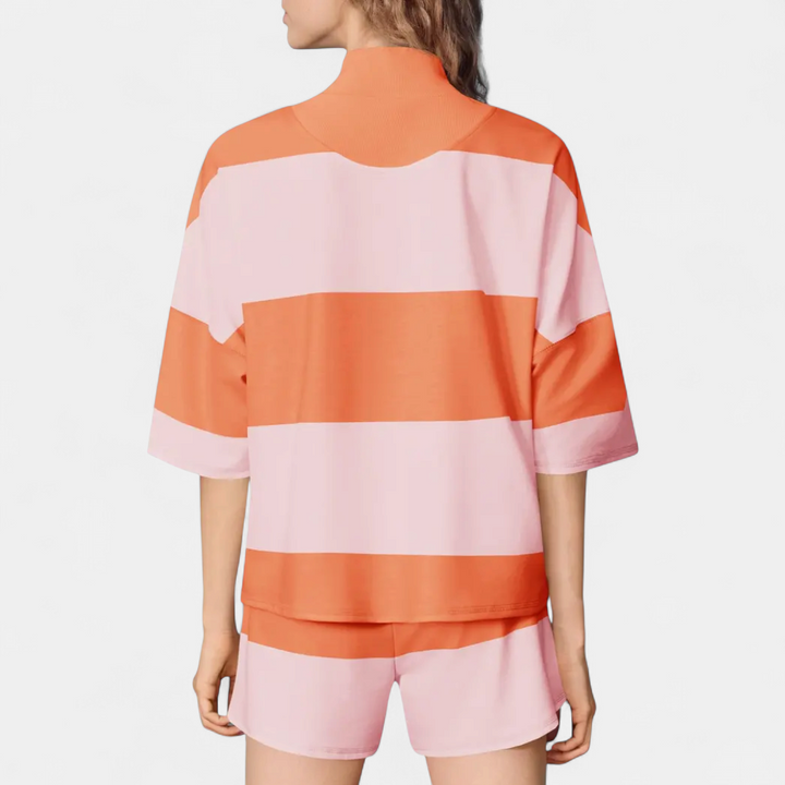 BLAKE | Striped Relaxed Lounge Tracksuit Set