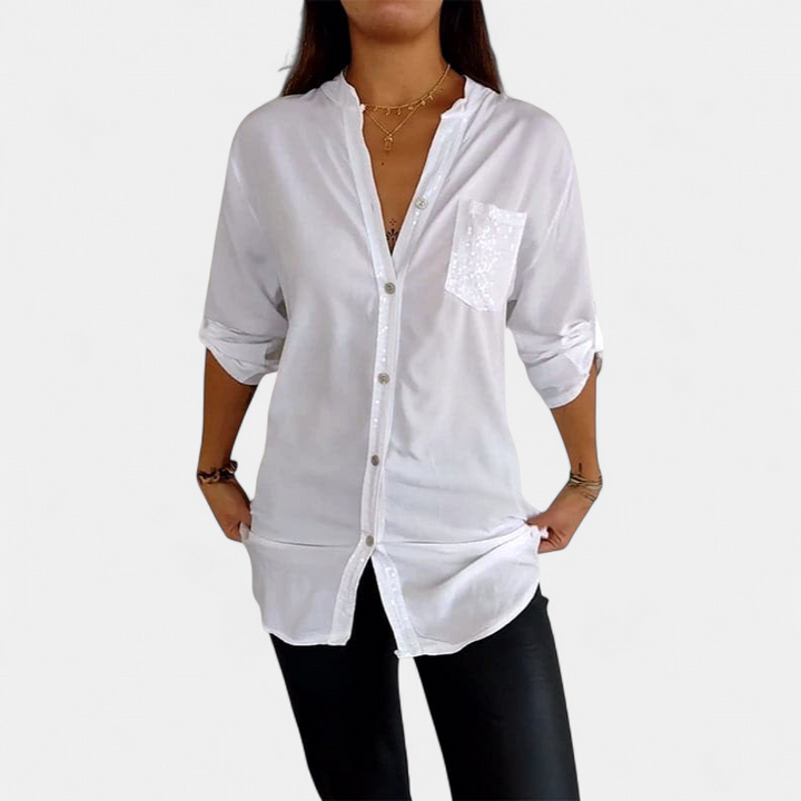 DANICA | Sequin Detailed Blouse