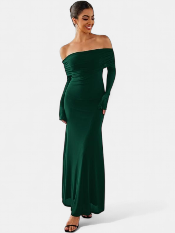 THEA | Off The Shoulder Ruched Sequin Bodycon Dress for Parties