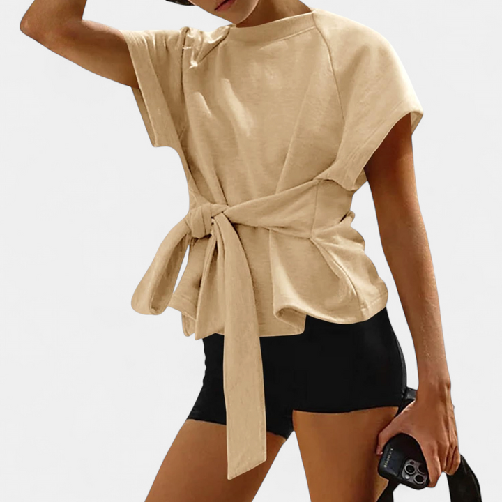 REMI | Bow-Tie Crewneck Sweatshirt Top