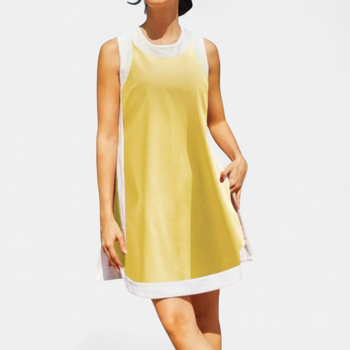 HALLIE | Color Block Sleeveless Two Piece Sets