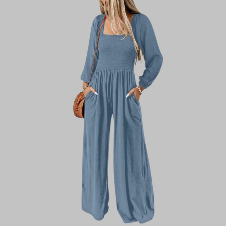 KISHA | Chic Loose Overall Wide Leg Jumpsuit