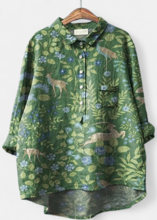 CAITLIN | Classic Floral Blouse