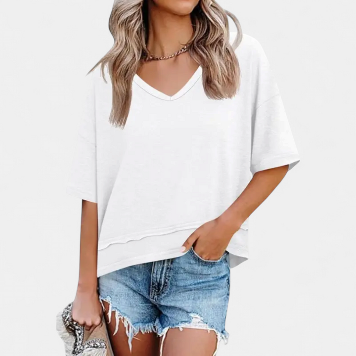 WINONA | Breezy V-Neck Loose Tee