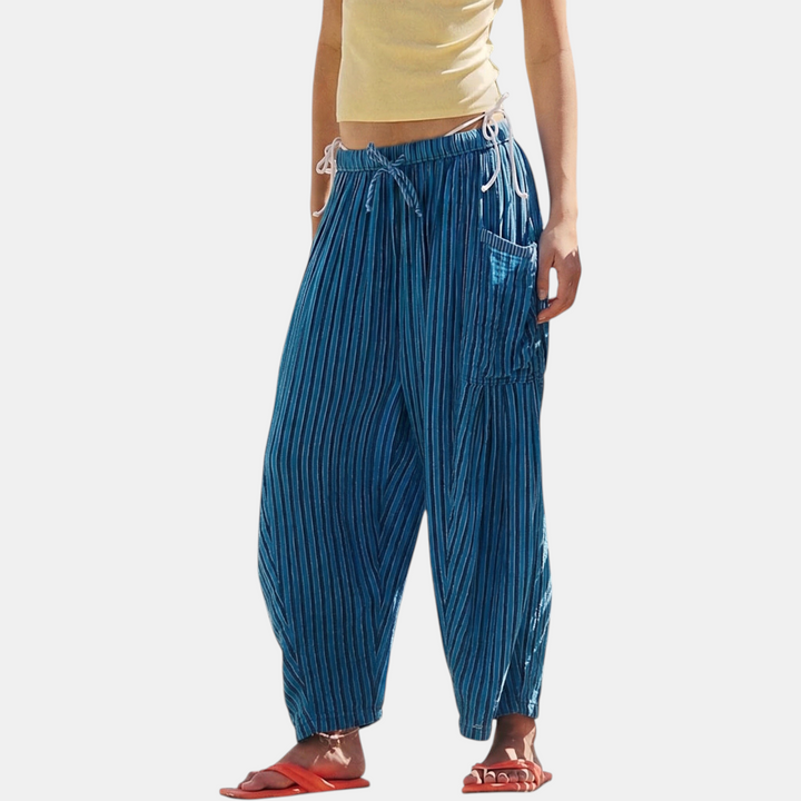 Black Blue Striped