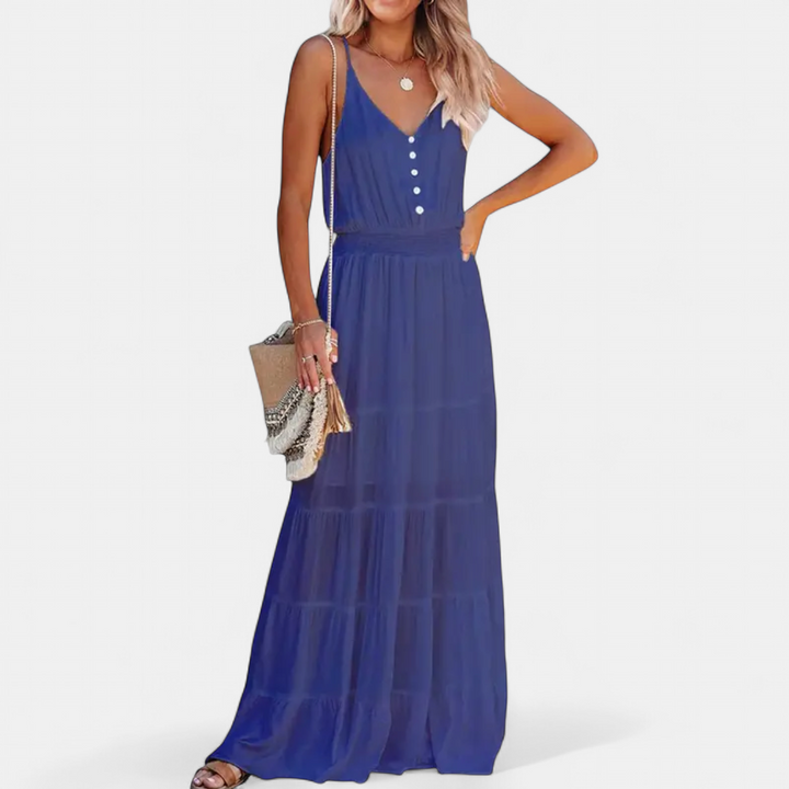 LUANA | Sleeveless V-Neck Maxi Dress