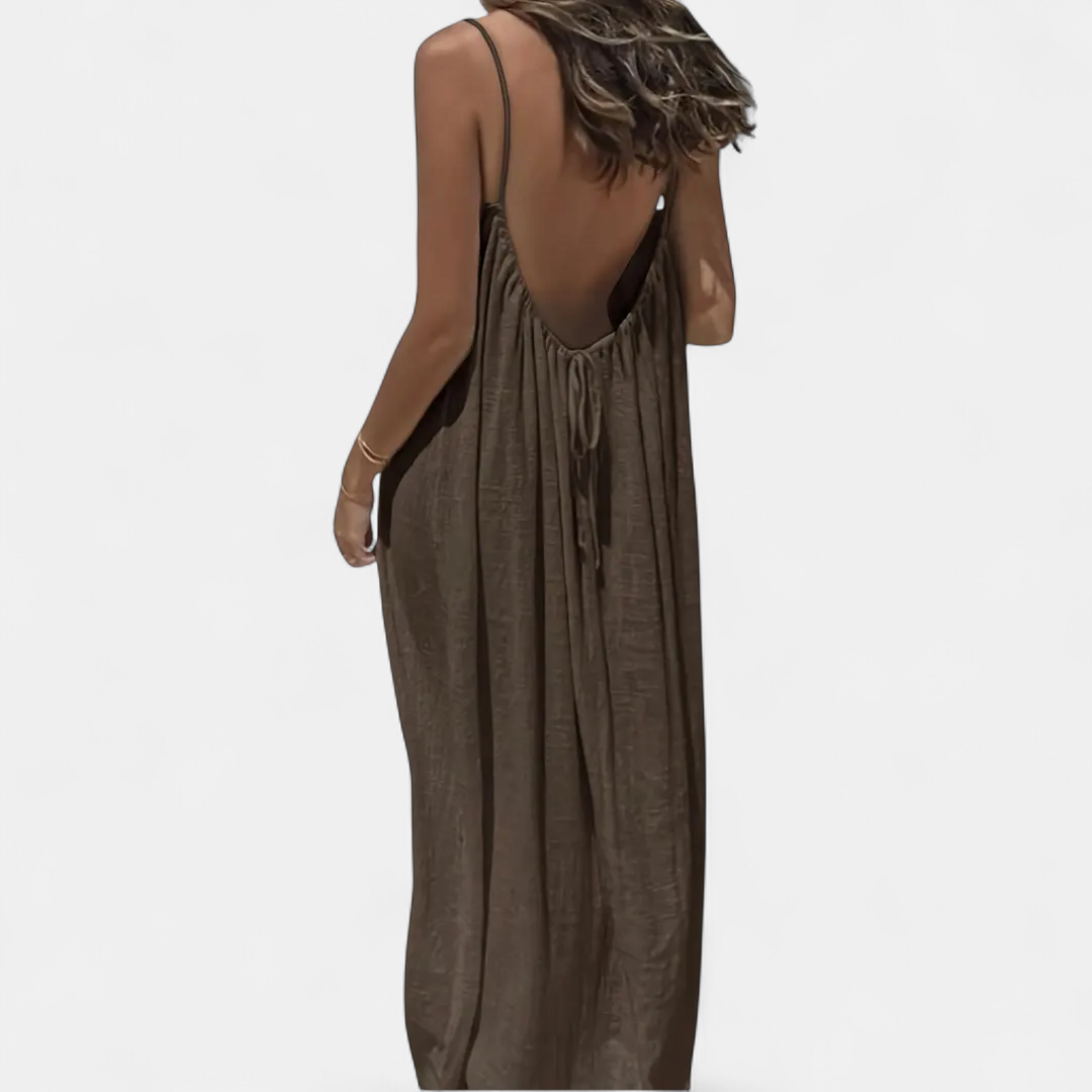 THESSALY | Breezy Boho Spaghetti Strap Dress