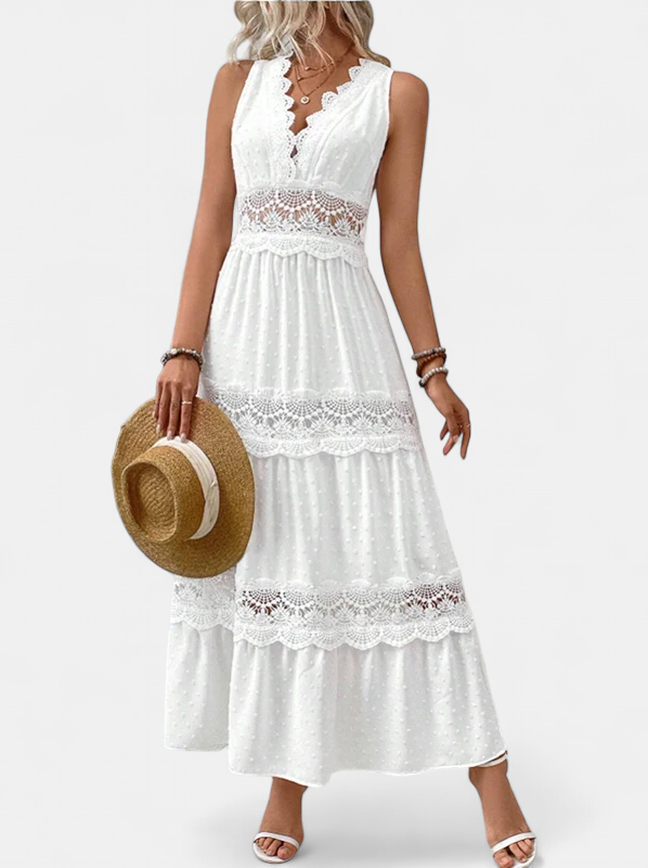 MAIKA | Lace V-Neck Dress