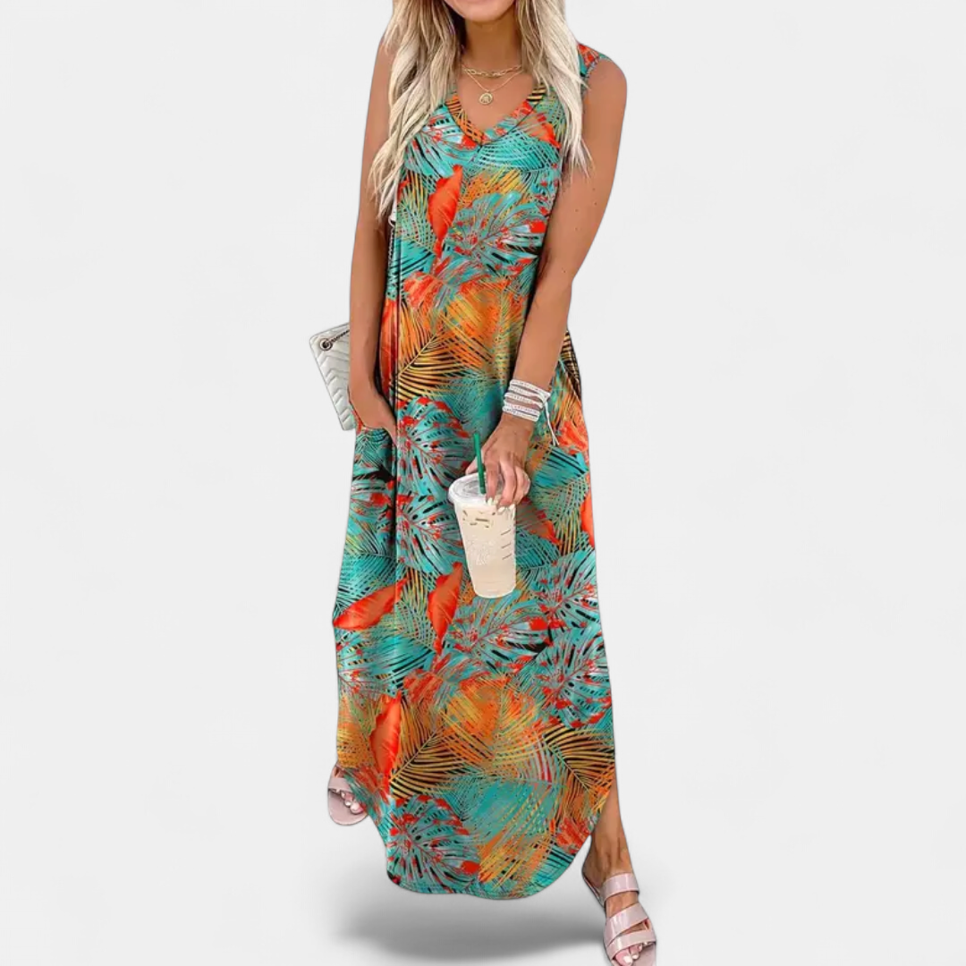 TALLULAH | Breezy Boho Floral Maxi Dress