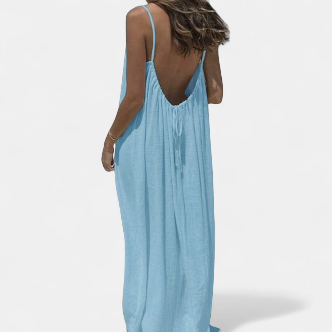 THESSALY | Breezy Boho Spaghetti Strap Dress