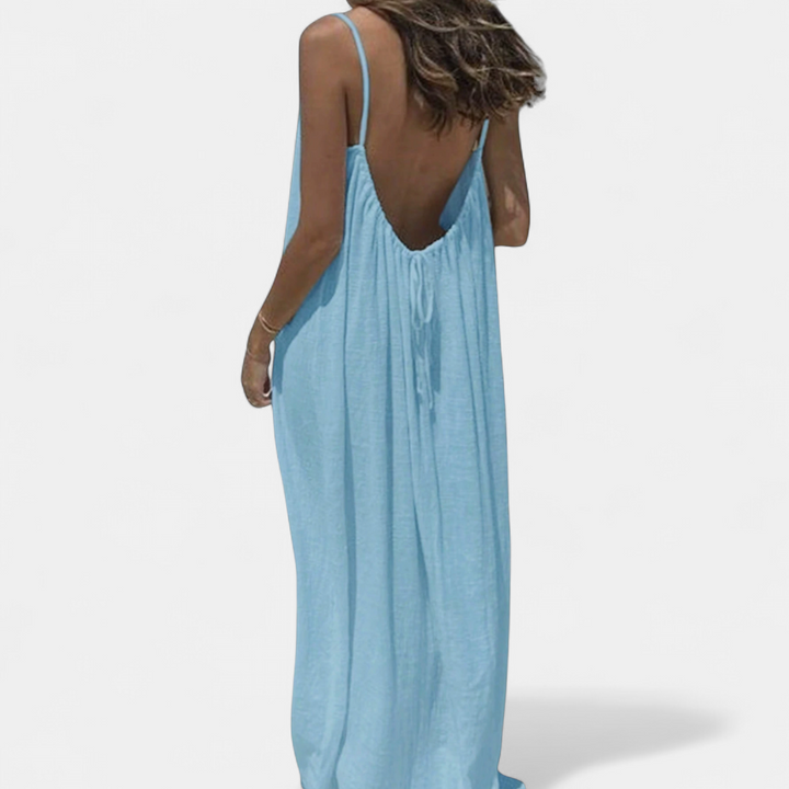 THESSALY | Breezy Boho Spaghetti Strap Dress