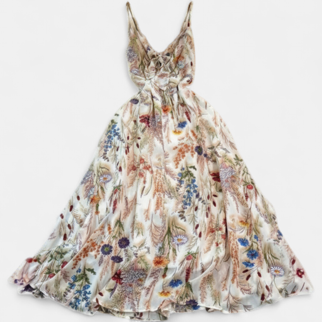 LUMA | Boho Floral Cami Maxi Dress
