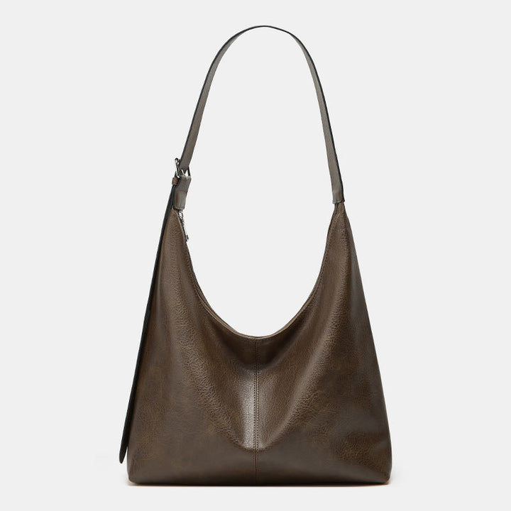 DESIREE | Women’s Solid Color PU Leather Shoulder Bag Versatile Daily Shopping & Work Bag